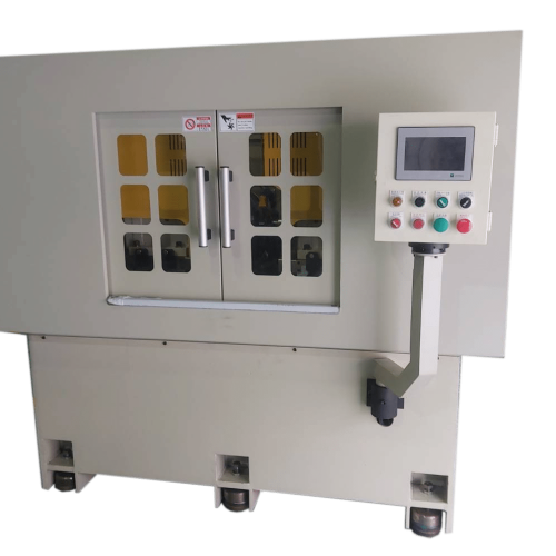 摩托車三角架雙端剖溝機|雙站開槽加工設備 | HC8503 2 高效能雙站雙端剖溝機HC8503A